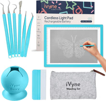 Load image into Gallery viewer, Premium A4 Light Board with Weeding Tools &amp; Scrap Collector for Easy Crafting