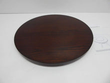 Load image into Gallery viewer, Espresso Finish 21-Inch Spinning Lazy Susan for Elegant Dining Experience
