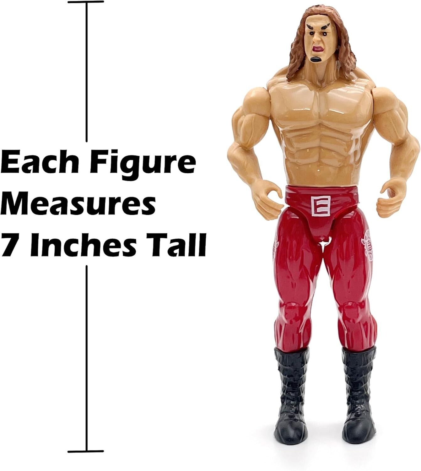 Deluxe 12pc Wrestling Action Figures Set - 7-Inch Realistic Wrestlers for Kids