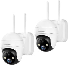 Load image into Gallery viewer, Battery Powered 3MP WiFi Cameras - 130° Wide Angle, Night Vision &amp; Siren Alerts