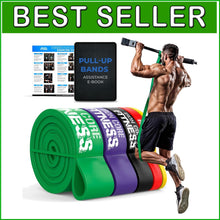 Load image into Gallery viewer, Durable Natural Rubber Resistance Bands Set - 5 Tension Levels for All Fitness