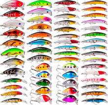 Load image into Gallery viewer, Versatile 56-Piece Fishing Lure Collection - Perfect for Freshwater &amp; Saltwater