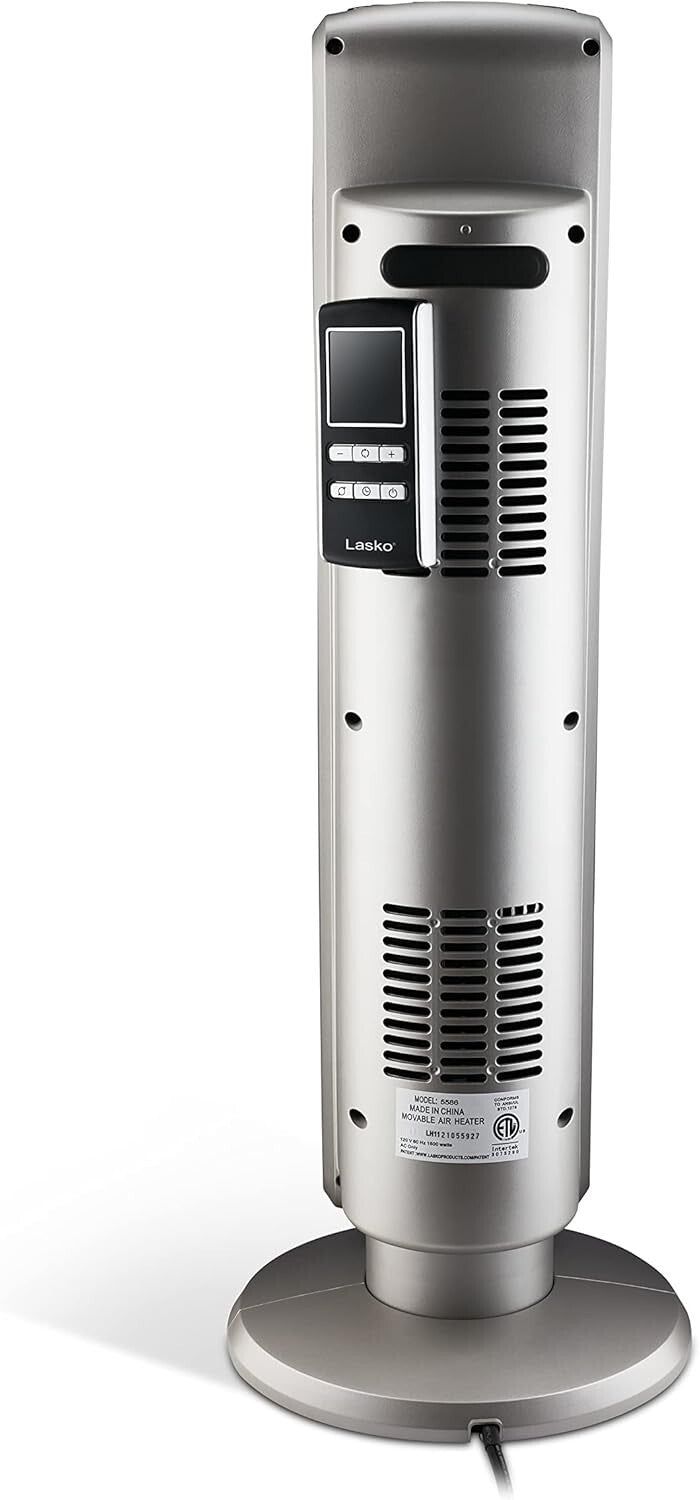 Elegant Digital Ceramic Tower Heater - Adjustable Thermostat & Timer, 29 Inches