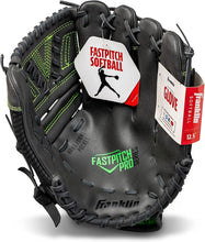 Load image into Gallery viewer, Versatile Lime Softball Glove - 12.5" Lightweight &amp; Adjustable for All Ages