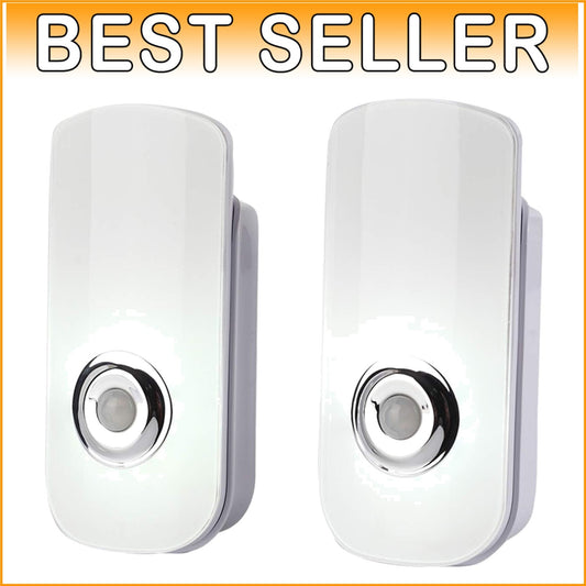 Energy Efficient 2 Pack LED Night Light with Motion Sensor - Modern Home Decor