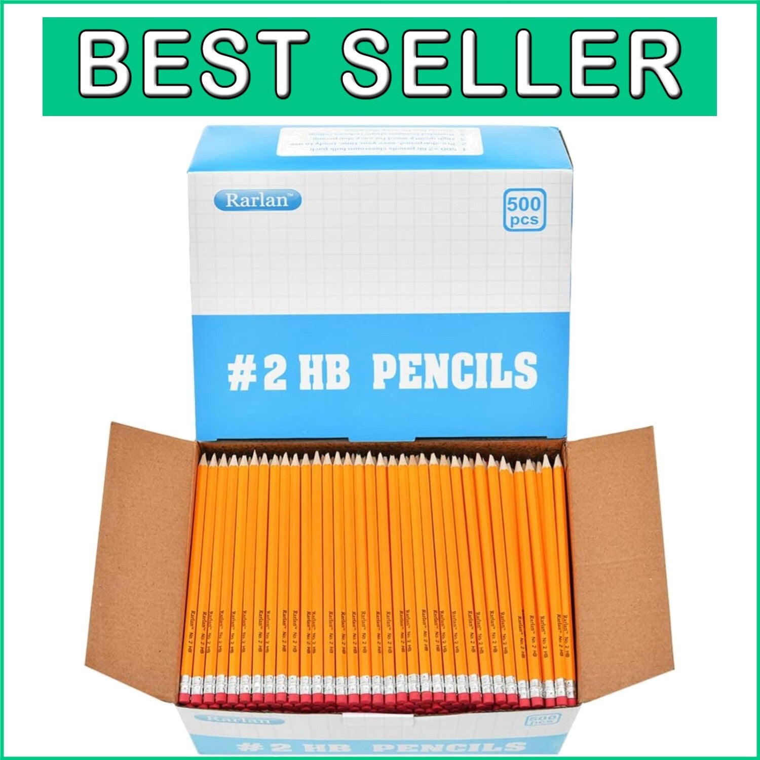 Efficient 500-Count Pre-Sharpened HB Pencils for Adults - Perfect for Offices