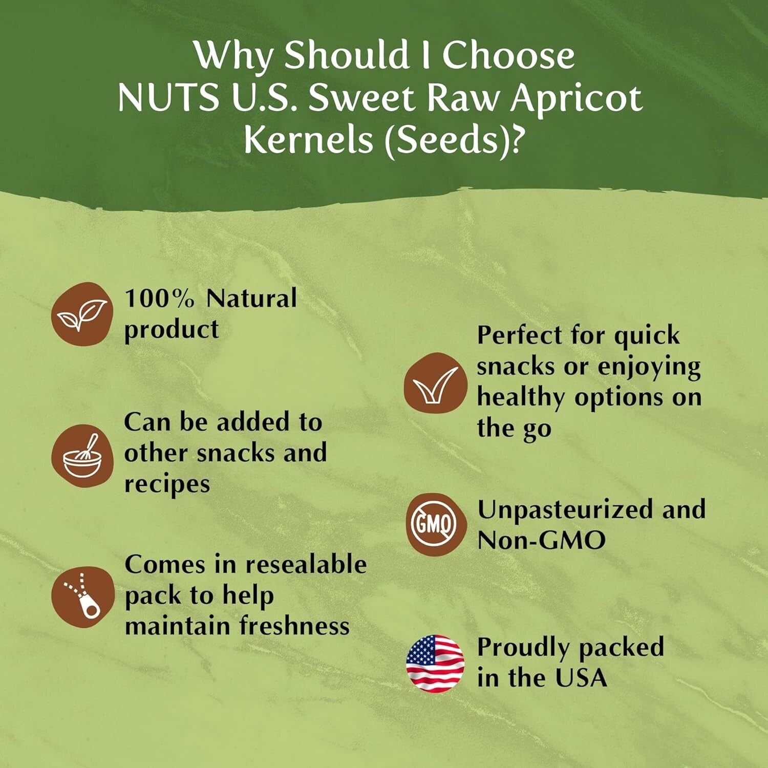 Delicious Sweet Apricot Seeds - Perfect for Smoothies, 4 LB Resealable Bags