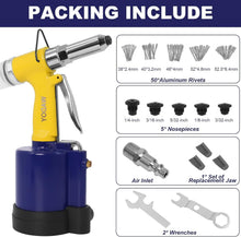 Load image into Gallery viewer, Efficient Pneumatic Riveting Gun with Quick Release Valve &amp; Steel Teeth Design