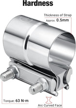 Load image into Gallery viewer, Professional 2.25'' Exhaust Clamp - 360 Degree Pressure Distribution Design