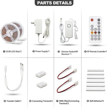 Load image into Gallery viewer, Indoor 65.6ft Warm White LED Lights with Remote &amp; Timing Modes for Home Elegance