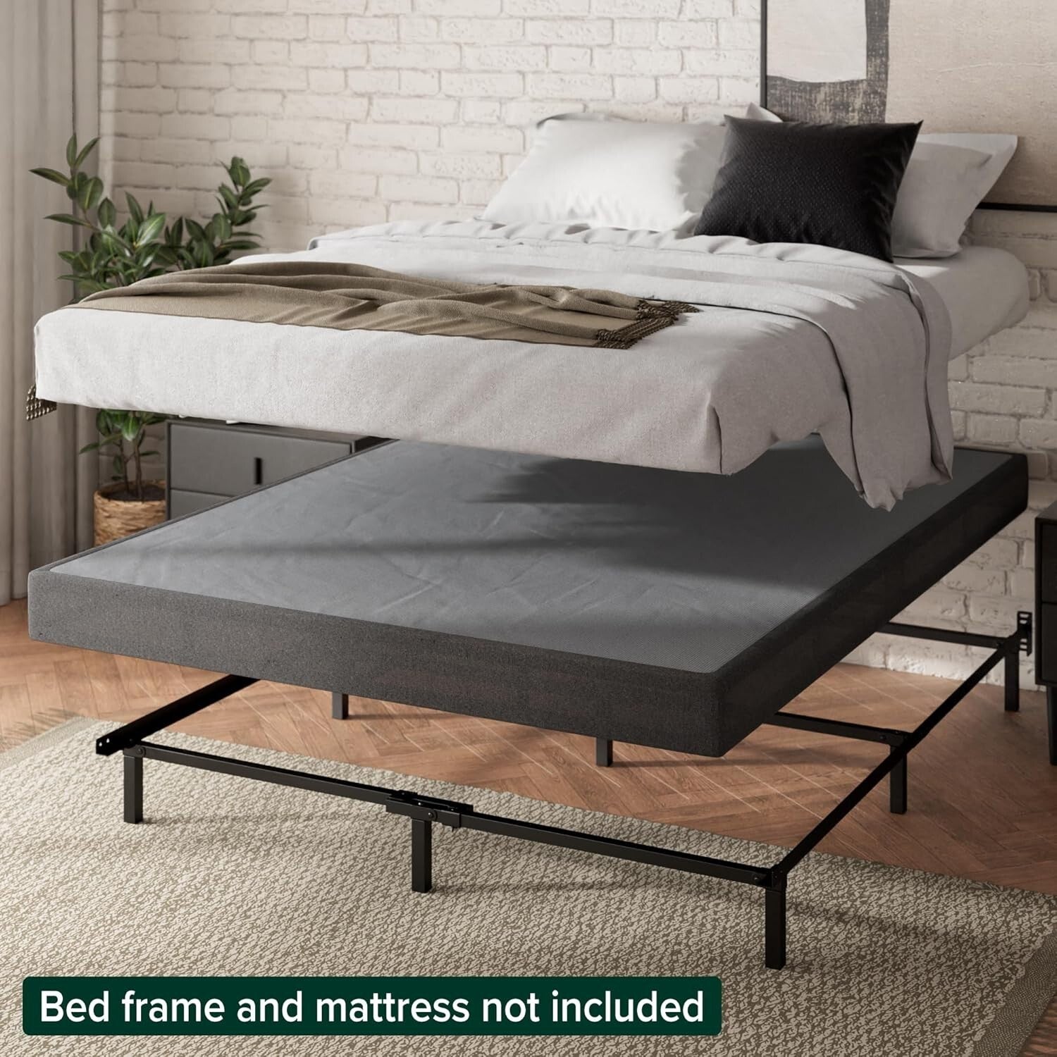 Eco-Friendly 5-Inch Steel Box Spring for Twin Mattresses - Easy Assembly