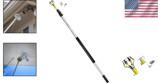 DOCA Telescoping Bulb Changer Kit for High Ceilings - Suction Cup + Cage Head