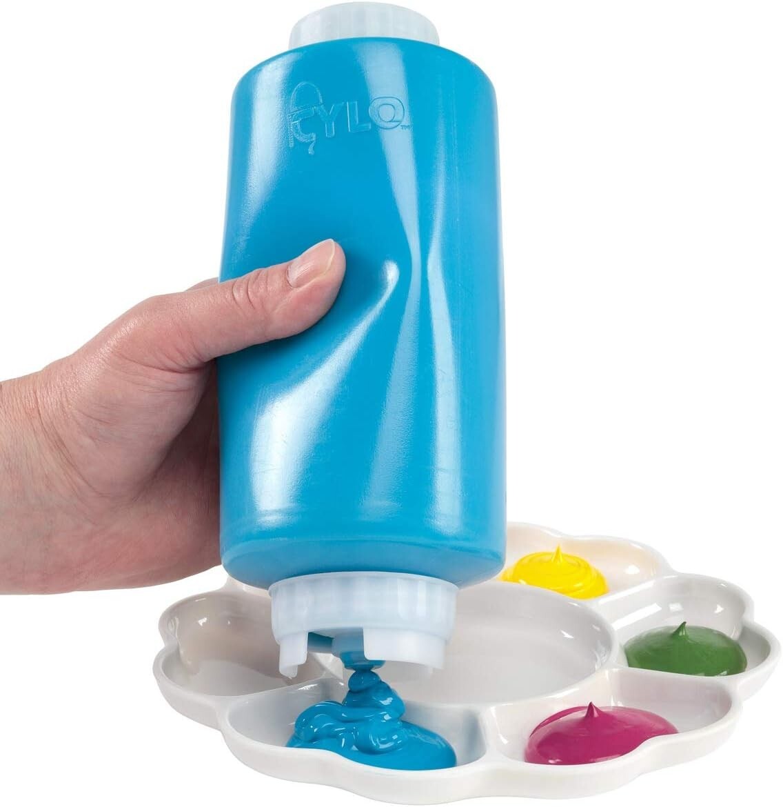 Reusable 32 oz FIFO Squeeze Bottles - 12 Pack for No-Waste Cooking & Painting