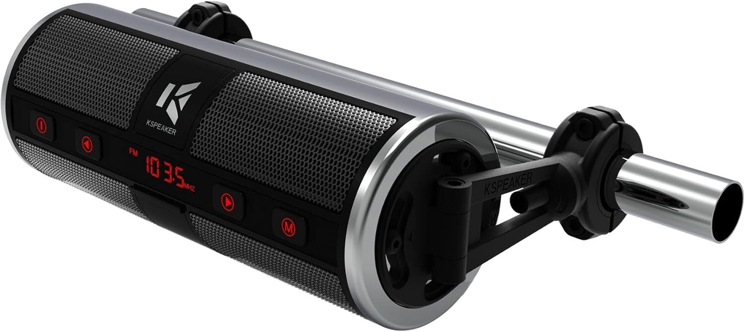 Premium Bluetooth Audio System with 3-Inch Speakers for Motorcycles & Scooters