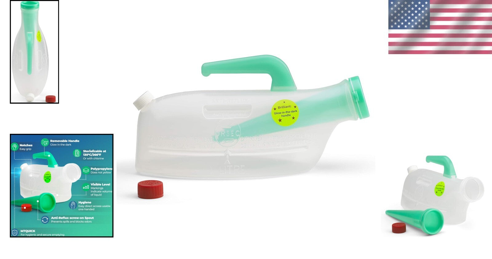 BPA-Free Spill-Proof Male Urinal for Easy Use & Maintenance - Comfort Guaranteed