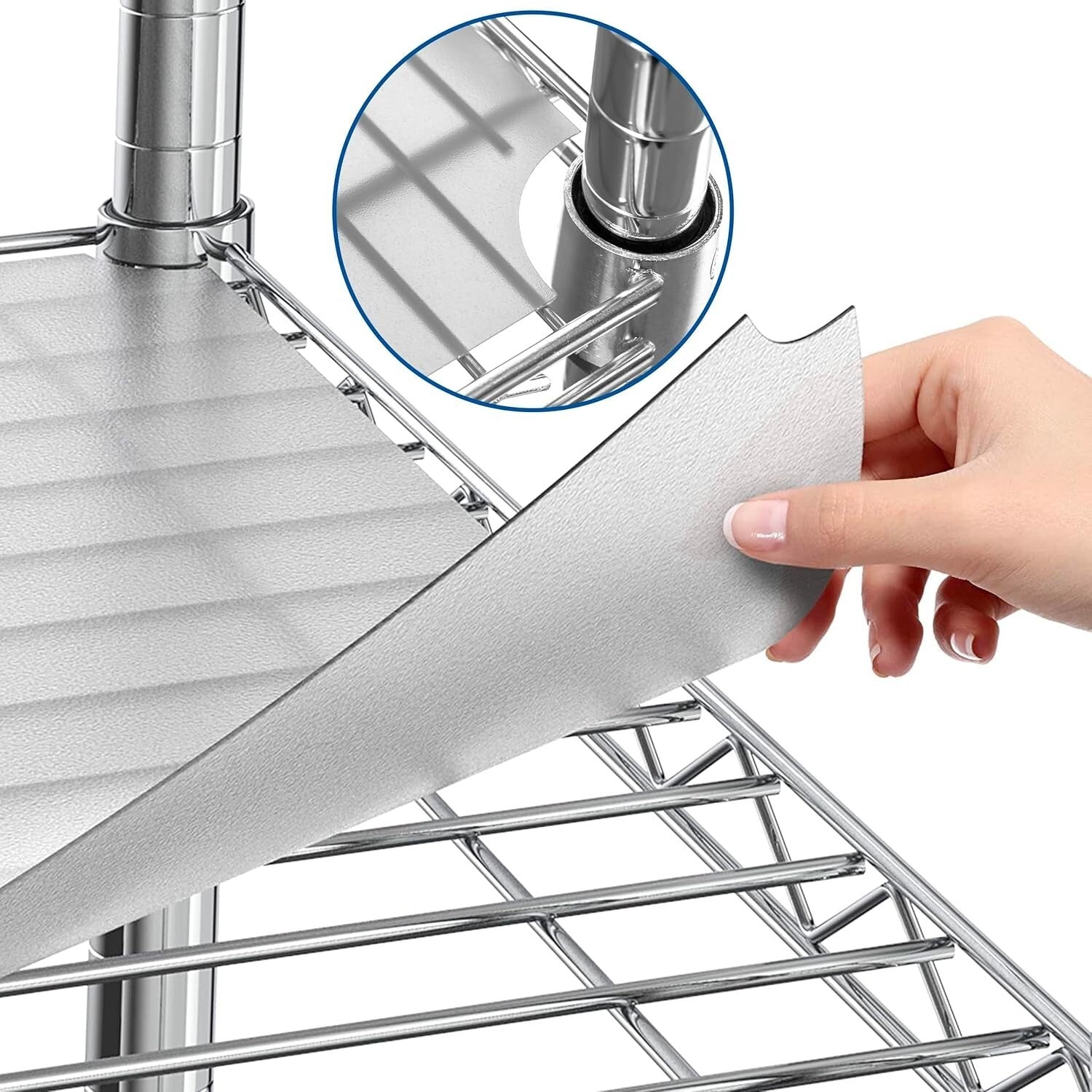 4-Pack Clear Plastic Shelf Liners 18 x 48 - Elegant Protection for Wire Shelving