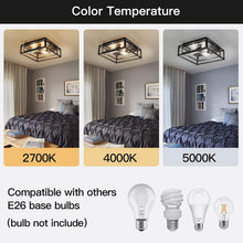 Load image into Gallery viewer, Sleek Modern Flush Mount 3-Light Ceiling Fixture for Dining &amp; Living Spaces