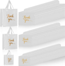 Load image into Gallery viewer, Versatile 200 Pcs White Thank You Bags - Sturdy, Stylish &amp; Polka Dot Design