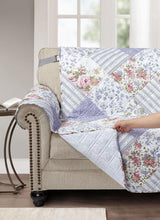 Load image into Gallery viewer, Stylish Rose Violet Recliner Slipcover with Elastic Strap - Kid &amp; Pet Safe