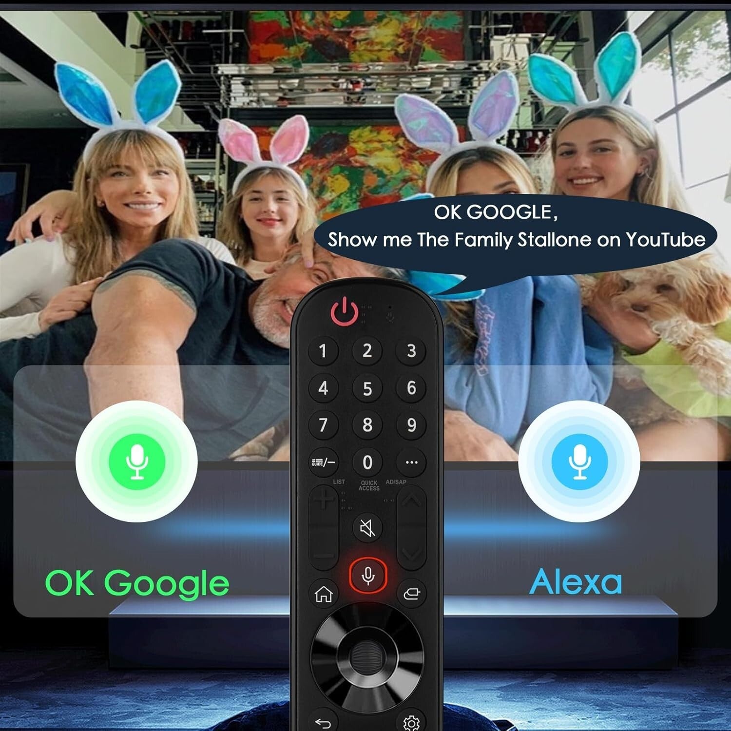 Bluetooth Magic Remote for LG Smart TV with Shortcuts for Ultimate Convenience