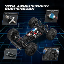 Load image into Gallery viewer, All-Terrain 4WD RC Car with LED Lights - 1:10 Scale, Perfect for Kids &amp; Adults