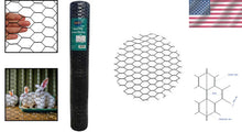 Load image into Gallery viewer, Premium Black Hexagonal Chicken Wire - 48" x 50' Galvanized Steel Netting
