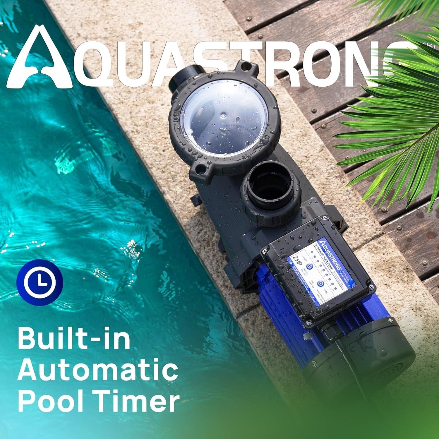 ETL Certified 2HP Pool Pump with Integrated Timer - For Every Pool System