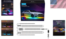 Load image into Gallery viewer, Stylish RGBIC Underglow Lights – 8 LED Strips with Music Sync for Cars &amp; Trucks