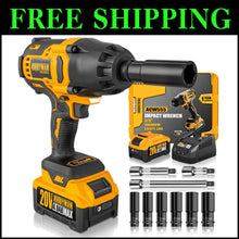 Load image into Gallery viewer, Compact 1/2 Inch Cordless Impact Wrench with Included Suitcase and Accessories