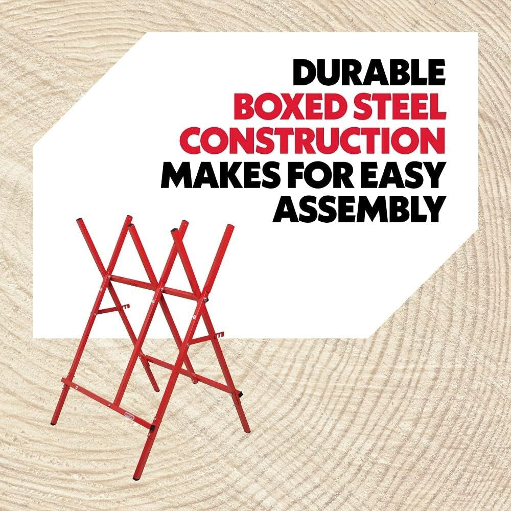 Durable Foldable Sawbuck with High-Speed Steel Blade for Safe Logging & Firewood