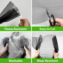 Load image into Gallery viewer, Heavy-Duty 48" x 100ft Fiberglass Window Screen Mesh Roll - Easy to Install