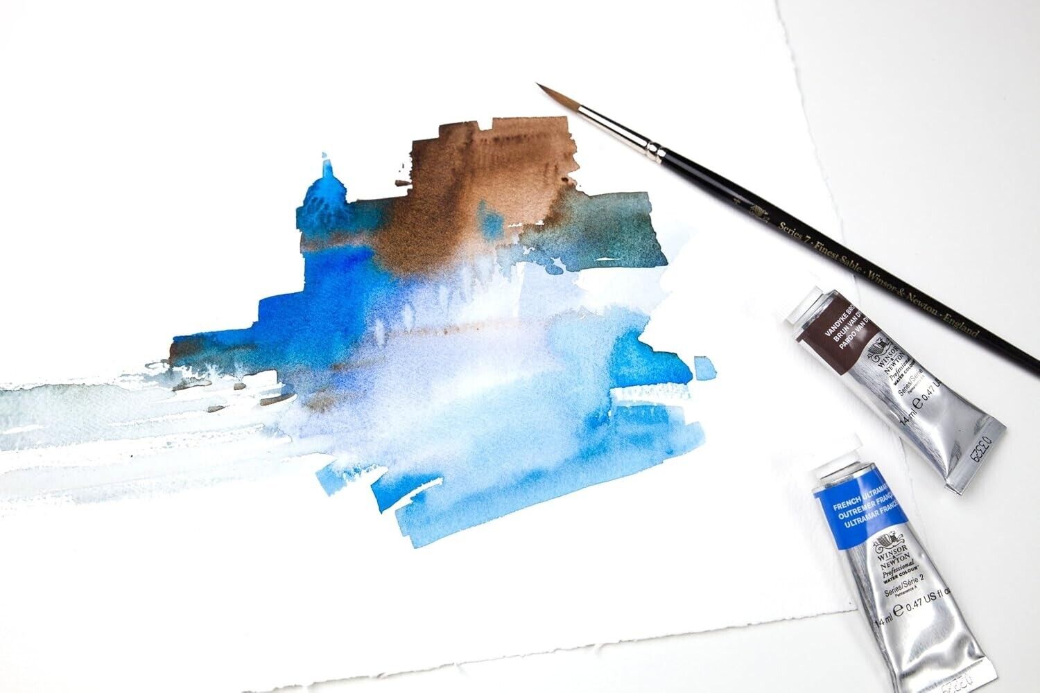 Lightweight Cold Pressed Watercolor Paper Block, 12"x16", 67lb Weight, 20 Sheets