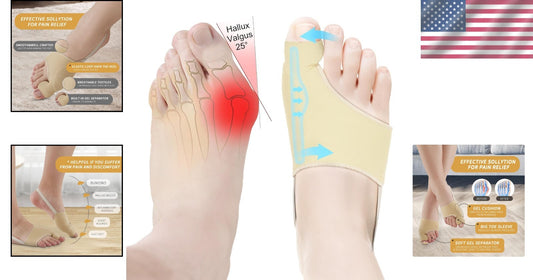 Breathable Bunion Splint for Men & Women - Effective Hallux Valgus Pain Relief