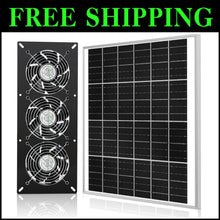 Load image into Gallery viewer, Complete 3 Fan Solar Ventilation Kit with IP67 Protection for Outdoor Spaces