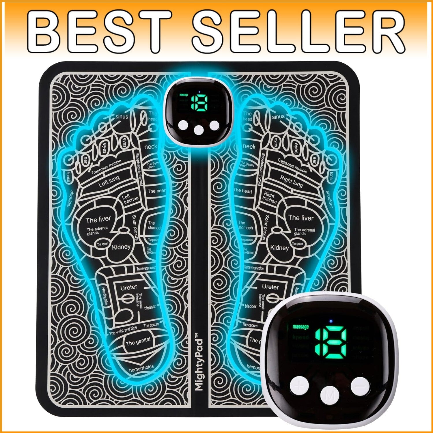 Battery-Powered Foot Massager for Effective Pain Relief and Circulation Boost