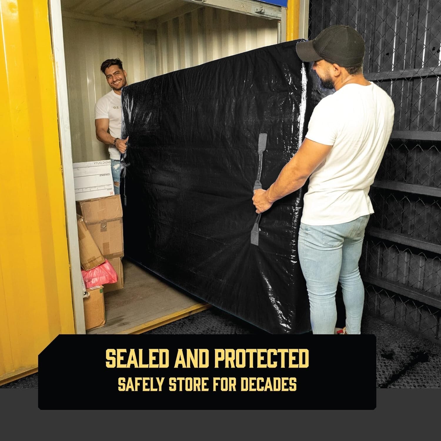 Water-Resistant Extra Thick Mattress Cover with Zipper for Safe Storage & Moving