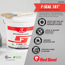 Load image into Gallery viewer, High-Performance Duct Sealant: F-Seal 181, 1 Gallon, Gray - Indoor/Outdoor Use
