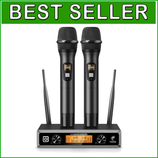All-Metal Wireless Karaoke Microphone Set - Crystal Clear Sound for Any Occasion