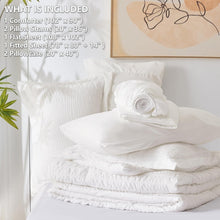 Load image into Gallery viewer, Machine Washable King Comforter Set - Stylish 7-Piece Bedding for All Seasons
