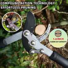 Load image into Gallery viewer, Compound Action Loppers and Hedge Clippers Set - Sharp &amp; Efficient Garden Tools