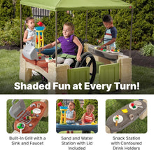 Load image into Gallery viewer, Interactive Backyard Playhouse with Realistic Features &amp; Canopy Cover – 60" Tall