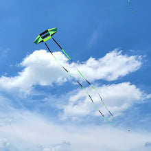 Load image into Gallery viewer, Beginner-Friendly 98" Rainbow Box Kite - Includes Multi-Color Tails &amp; Handle