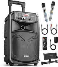 Load image into Gallery viewer, Versatile Bluetooth PA Speaker System with Wireless Mic for Outdoor Performances
