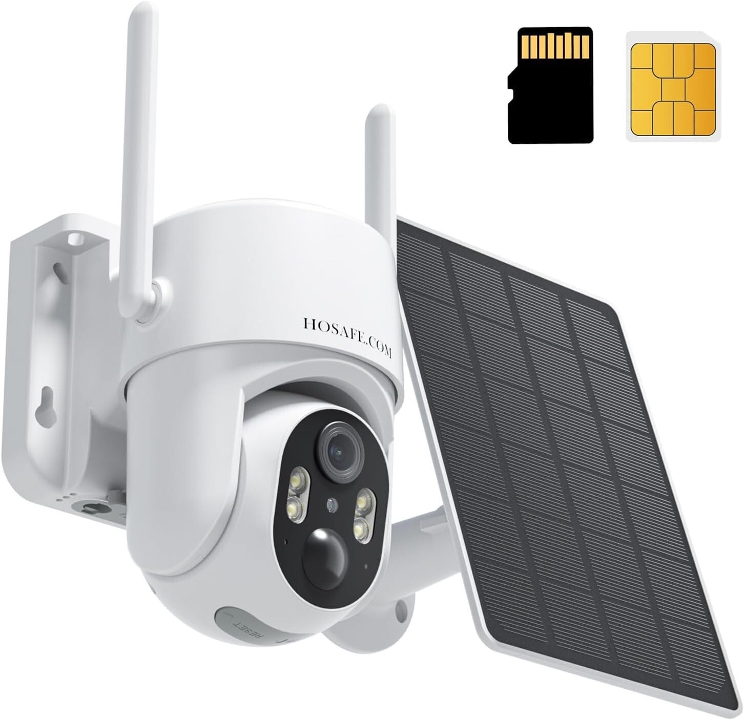4G LTE Solar Security Camera with 2K HD Night Vision - Wireless & Weatherproof