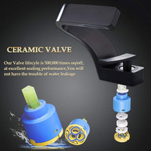 Load image into Gallery viewer, Stylish Black Matte Bathroom Faucet - Single Handle, Easy Installation Included
