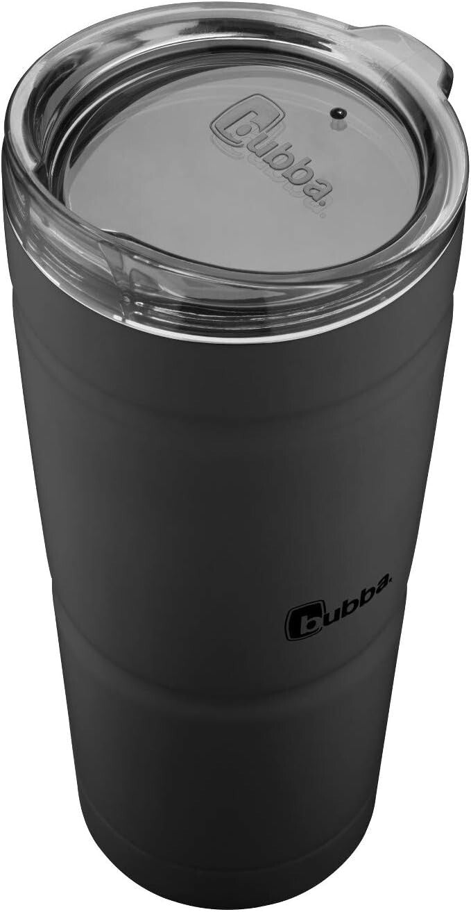 Durable 24oz Matte Black Vacuum Insulated Tumbler – Hot & Cold Beverage Keeper