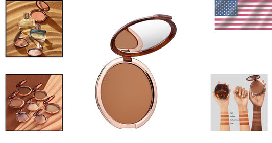 Bronzer Powder in 03 Medium Deep - Buildable Matte Finish for a Flawless Glow