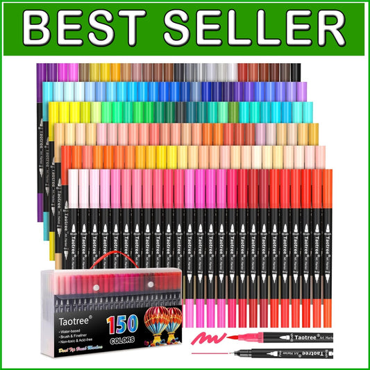 Creative Dual-Tip Marker Set: 150 Colors for Drawing, Journaling & Calligraphy