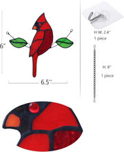 Load image into Gallery viewer, Touching Cardinal Memorial Gifts - Beautiful Handmade Suncatchers for Windows