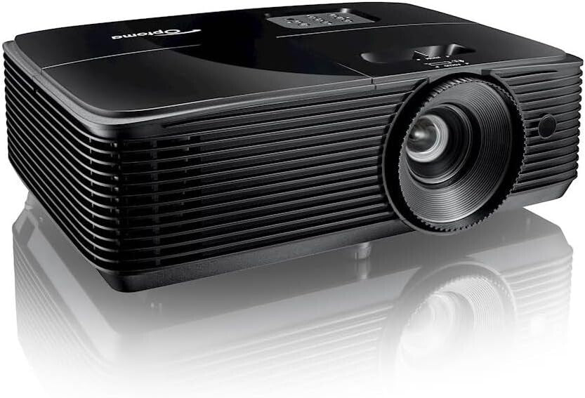 Versatile 3600 Lumens DLP Projector for Gaming & Movies, 1:1 Zoom Functionality